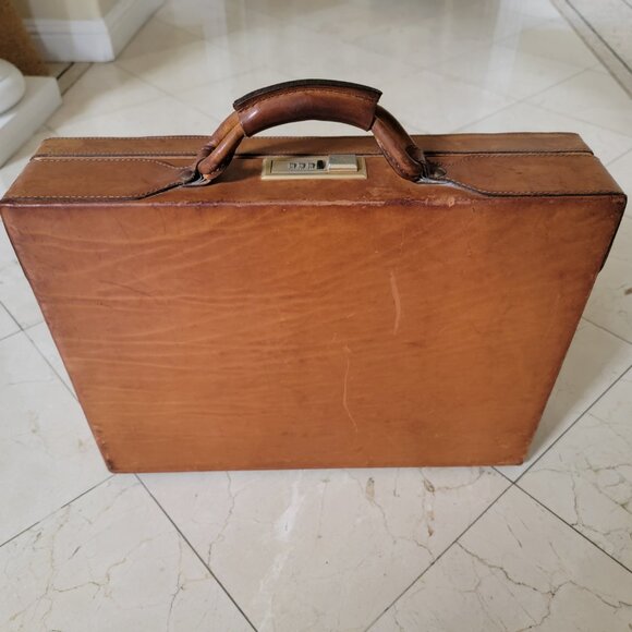 HARTMANN Leather Briefcase Attaché Vintage Authentic - Picture 2 of 16